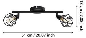 Eglo 32766 - Spot LED ZAPATA 2xG9/3W/230V