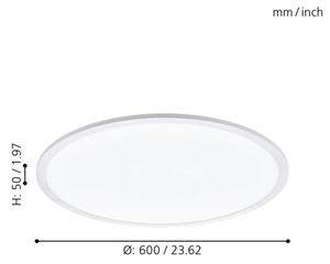 Eglo 98209 - Plafonieră LED SARSINA-A, 30W, 230V, dimabil, cu DO