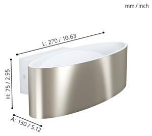Eglo 98543 - Aplică perete LED MACCACARI LED/10W/230V