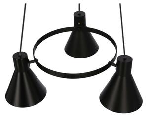 Lustră pe cablu MORE 3xE27/40W/230V negru