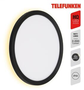 Telefunken 313405TF - Aplica de perete LED pentru exterior, 15 W, 230 V, IP44, negru