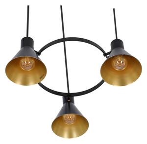 Lustră pe cablu MORE 3xE27/40W/230V negru