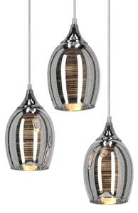 Lustră pe cablu MARINA 3xE27/60W/230V crom