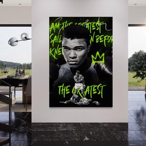 Tablou Canvas Premium LuxCanva® A1545, Mr. Muhammad Ali , Boxer, Sportiv, Campion, Living, Culori Vibrante