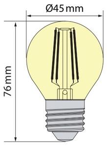 Brilagi - Bec LED Filament Clasic ONE P45 E27/6,5W/230V 3000K