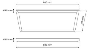 Panou LED LED/24W/230V 4000K