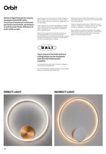 Redo 01-1701 - Aplică perete LED ORBIT LED/28W/230V bronz
