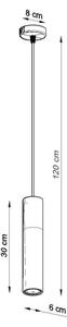 Lustră pe cablu LINO 1xGU10/40W/230V