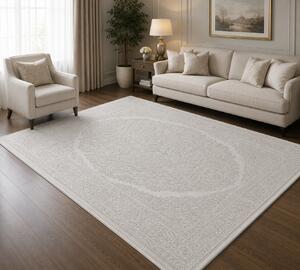 Covor Sufragerie Dormitor, Model Itea 42015 100, Alb 80x150
