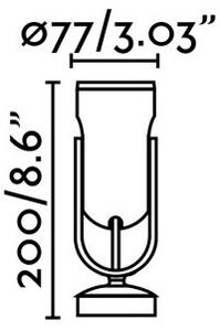 FARO 70035 - Aplică perete exterior LED SLOT-1 LED/14W/230V IP65 3000K