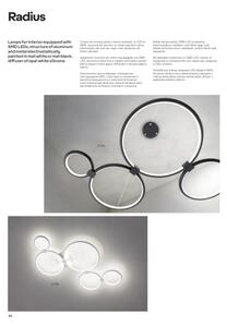 Redo 01-1742 - Lustră LED pe cablu RADIUS LED/45W/230V alb