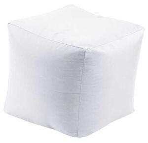 Taburet Cub, Material Impermeabil - Alb