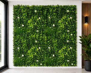 Panouri perete iarba, 100 x 100 cm decoratiune iarba artificiala cu legatori, Model Bellin B018, Balcon Gard Restaurat Hotel, Exterior Interior 100