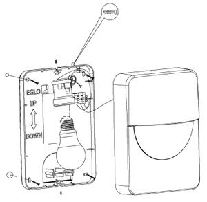 Eglo 98704 - Aplică perete exterior SALVANESCO 1xE27/28W/230V IP44