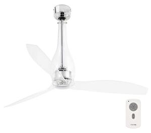 Ventilator de tavan FARO 33381 ETERFAN transparent d. 128 cm + telecomandă