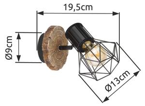 Globo 54017W-1 - Aplica de perete PRISKA 1xE27/60W/230V