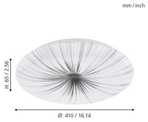 Eglo 98325 - Plafonieră LED NIEVES LED/19,5W/230V