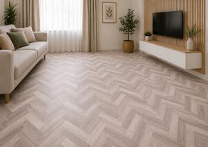Covorul PVC linoleum Tree 95-2, 1 m, 1.5 m, 2 m, 2.5 m, 3 m, Crem Bej Suport Pasla 1 x 4 m