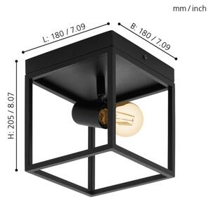 Eglo 98331 - Plafonieră SILENTINA 1xE27/40W/230V