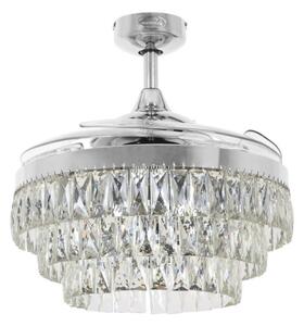 Ventilator LED de tavan FANAWAY 212923 VEIL 6xE14/4,5W/230V crom + telecomandă