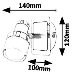 Rabalux 5021 - Spot de perete LED HAROLD LED/5W/230V IP44