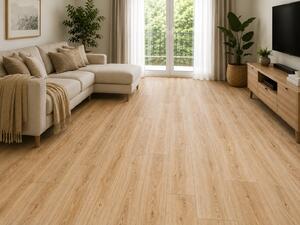 Covorul PVC linoleum Oak Prestige 098-2, 2 m, 2.5 m, 3 m, Crem Bej Suport Pasla 3 x 4 m