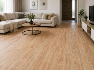 Covorul PVC linoleum Plank 069, Latimi 1 m, 1.5 m, 2 m si 2,5 m, 3 m, 3.5 m , Maro Imitatie parchet, Suport pasla 2 x 4 m