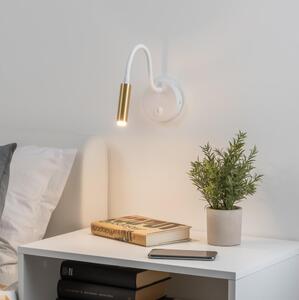 Lampă flexibilă dimabilă de perete Brilagi MAYA 1xG9/4W/230V alb/auriu