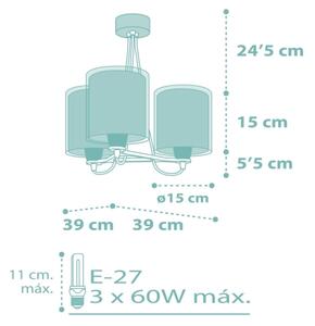 Dalber 41007H - Lustră copii DOTS 3xE27/60W/230V
