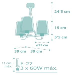 Dalber 81177H - Lustră copii DREAM FLOWERS 3xE27/60W/230V