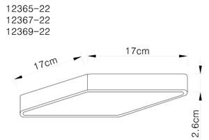Globo 12369-22 - Plafonieră LED ECHO LED/22W/230V