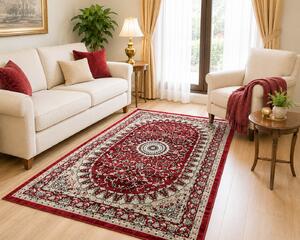Covor Clasic Queen 05709, Model Oriental, Rosu 80x150