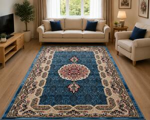 Covor Clasic Queen 12165, Model Oriental, Turcoaz 100x200