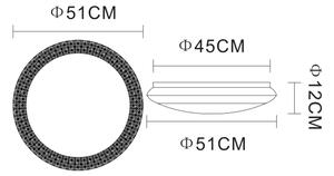 Globo 41314-40 - LED Plafonieră dimmabilă RONJA LED/40W/230V + Telecomandă