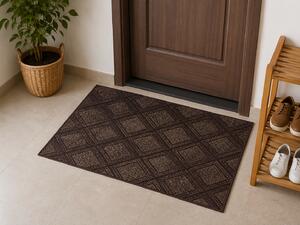 Covoras intrare Cauciucat, Model 888 103, Dimensiunea 40x60 cm, Maro 40 x 60