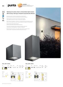 Redo 90151 - Aplică perete exterior PUNTA 1xGU10/7W/230V IP44