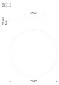 Plafonieră LED dimabilă RAINER LED/48W/230V Globo 41745-48 + telecomandă