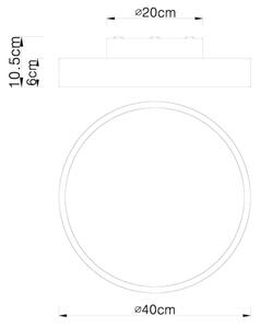 Plafonieră LED dimabilă RAINER LED/24W/230V Globo 41745-24 + telecomandă