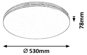Rabalux 3411 - Plafonieră LED OSCAR, 36W, 230V, rotundă