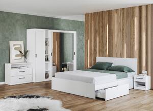 Set mobila dormitor alb complet - Blanco - Configuratia 5