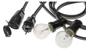 Șir decorativ exterior GIRLANDA 6,5 m 5xE27/15W/230V IP44
