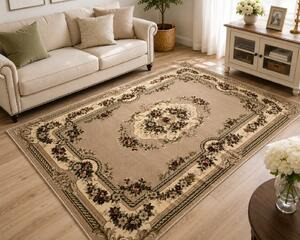Covor Sufragerie Dormitor, Model Clasic 575 110, Bej Dreptunghi, 80x150