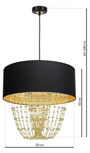 Lustră pe cablu ALMERIA 1xE27/60W/230V
