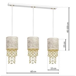 Lustră pe cablu ALMERIA 3xE27/60W/230V