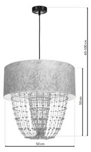 Lustră pe cablu ALMERIA 1xE27/60W/230V