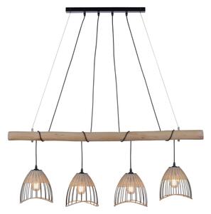 Leuchten Direkt 11156-79 - Lustră pe cablu REED 4xE27/60W/230V