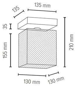 Plafonieră Spot-Light 8175174 NORMAN WOOD 1xE27/25W/230V stejar mat