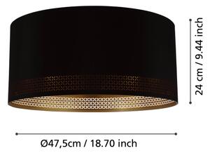 Eglo 99272 - Plafonieră ESTEPERRA 1xE27/40W/230V