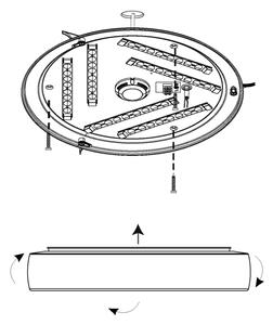 Eglo 99108 - Plafonieră LED RUIDERA LED/22W/230V
