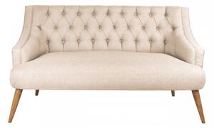 Canapea cu 2 Locuri Lamont, 140 x 74 x 80 cm, Crem